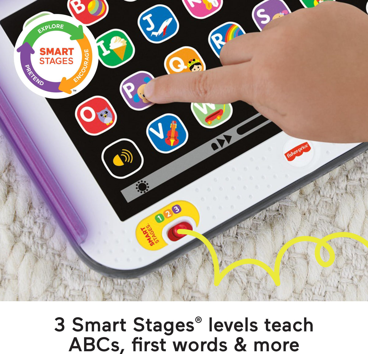 Fisher-Price Laugh and Learn toy emits 100+ songs during play