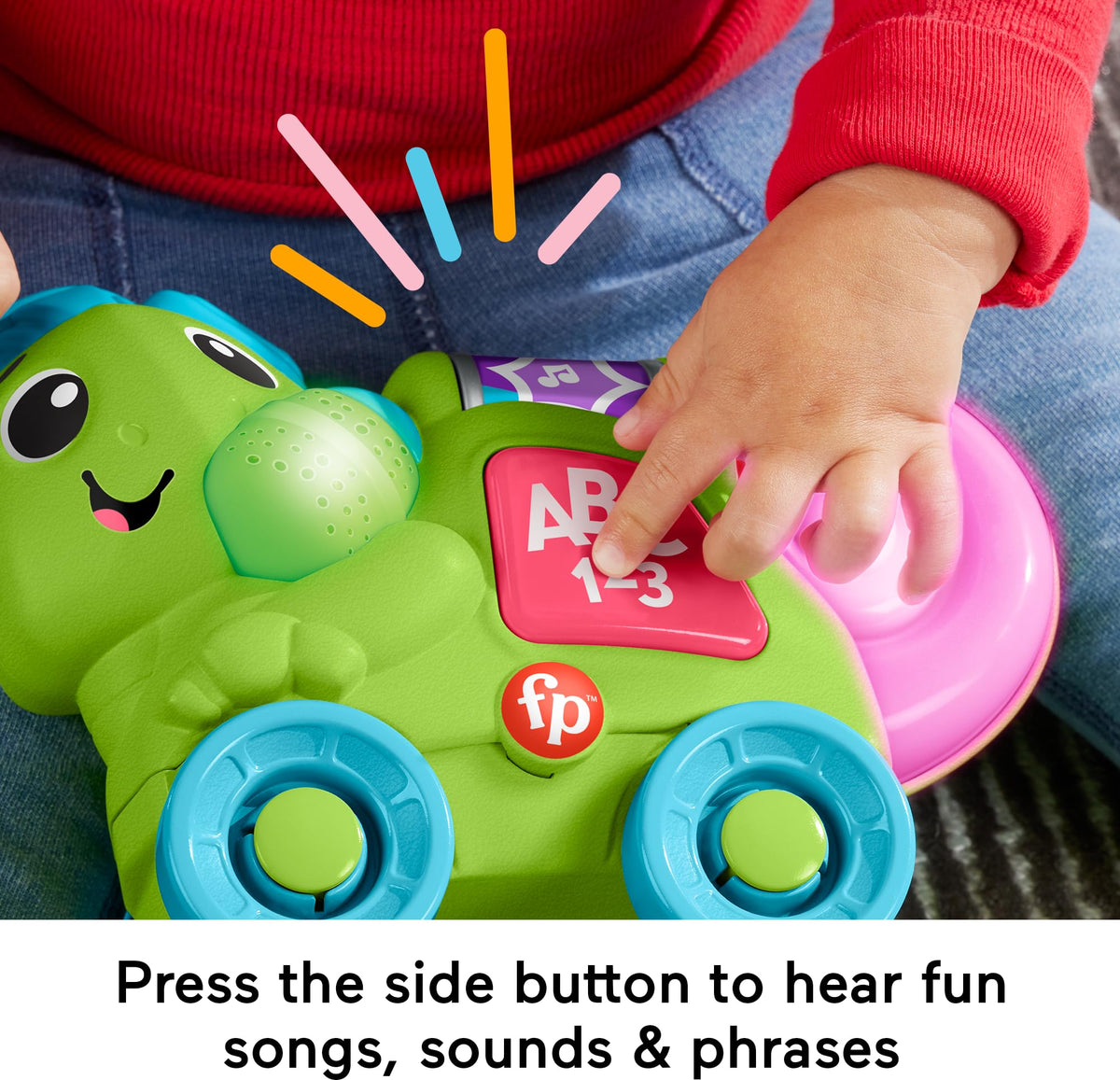 Fisher-Price Link Squad Chameleon microphone-light sync enhances rhythm and movement
