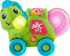 Fisher-Price Link Squad Crawl 'n Colors Chameleon rolling action encourages baby crawling with music