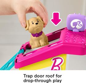 Fisher-Price Little People Barbie Pet Spa Barbie figure with Blissa and Honey for care stories