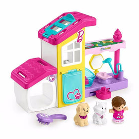 Fisher-Price Little People Barbie Pet Spa drop-through trap door adds play surprise