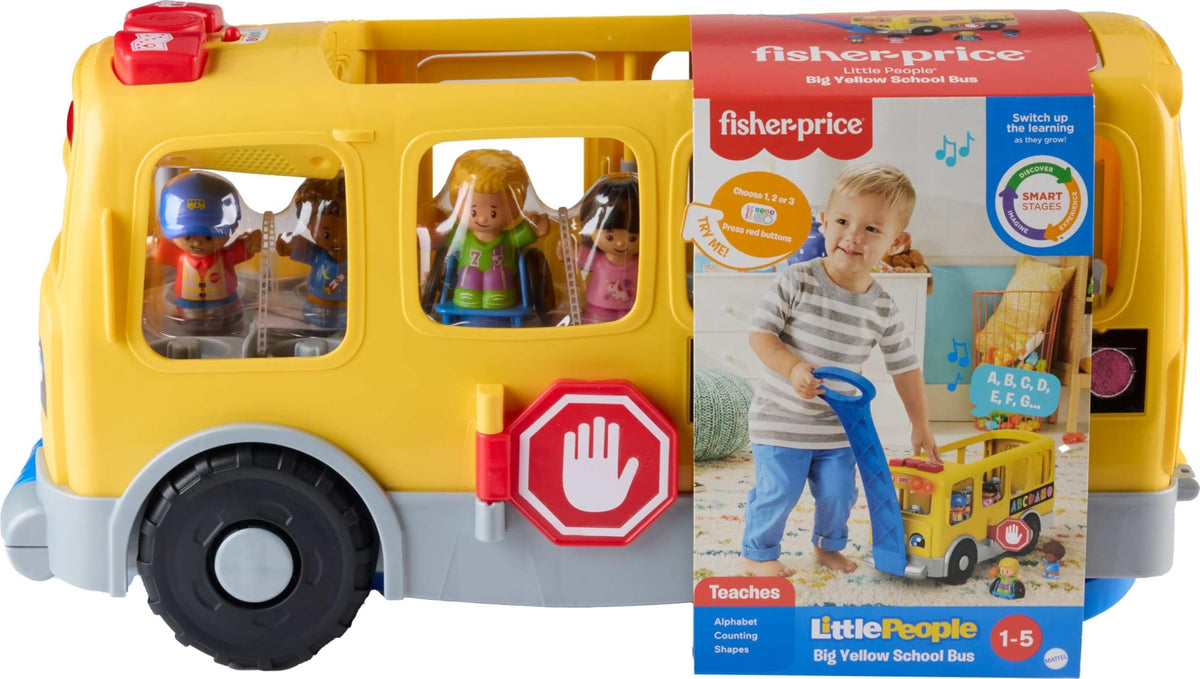 Fisher-Price bus interior seats up to twelve figures