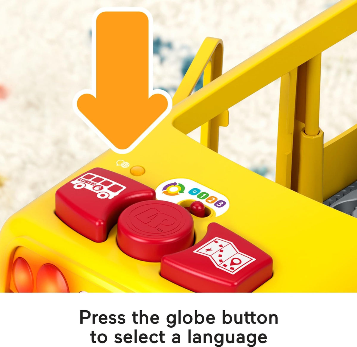 Fisher-Price Little People bus stop sign for realistic play
