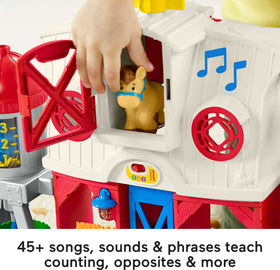Fisher-Price Little People Caring for Animals Farm hatch chicks trigger friendly sounds and play