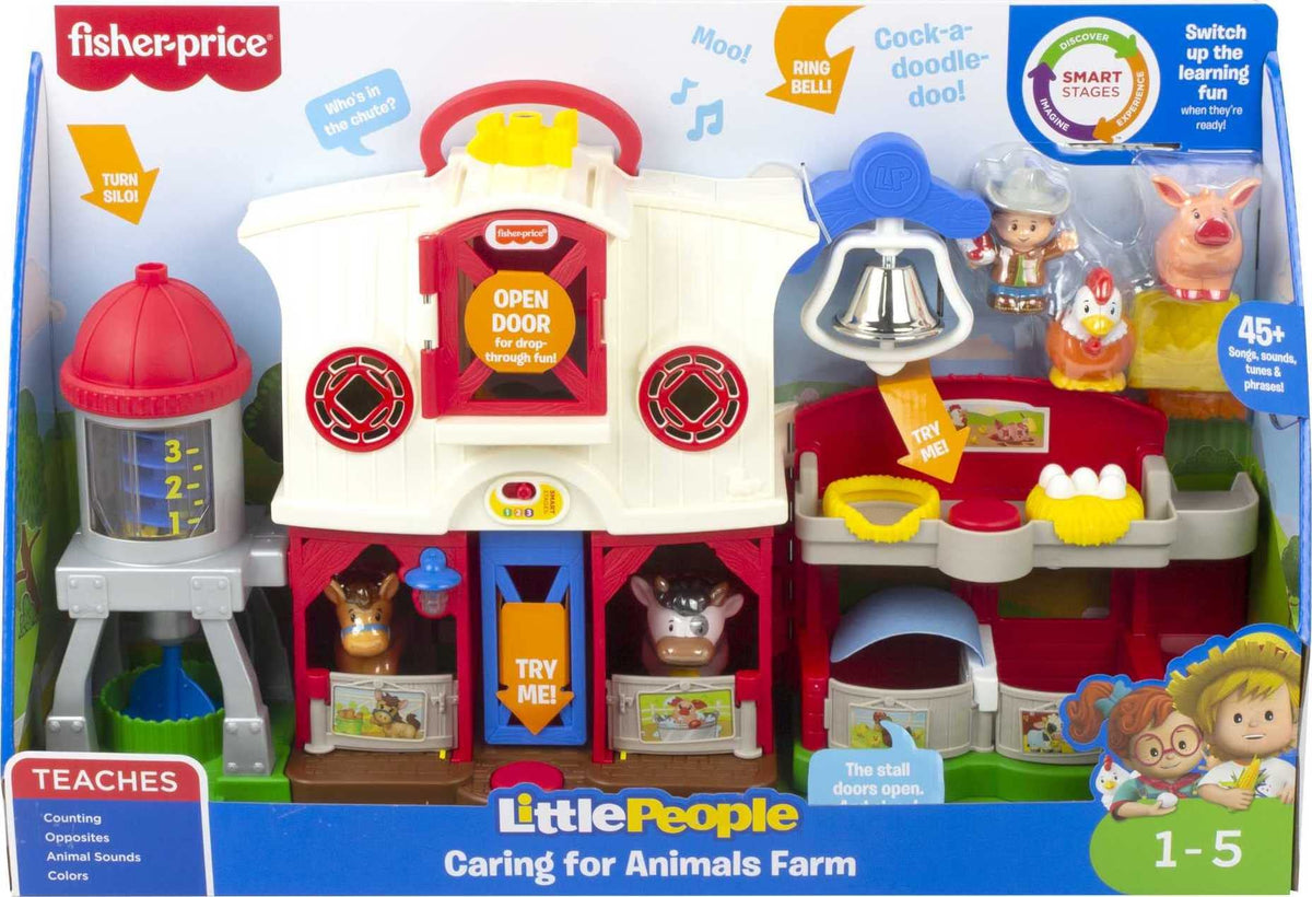 Fisher-Price Little People Farm complete set supports cooperative pretend play