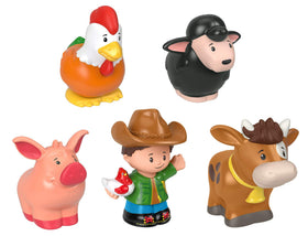 Fisher-Price Little People chicken figure supports hands-on pretend play and animal care.
