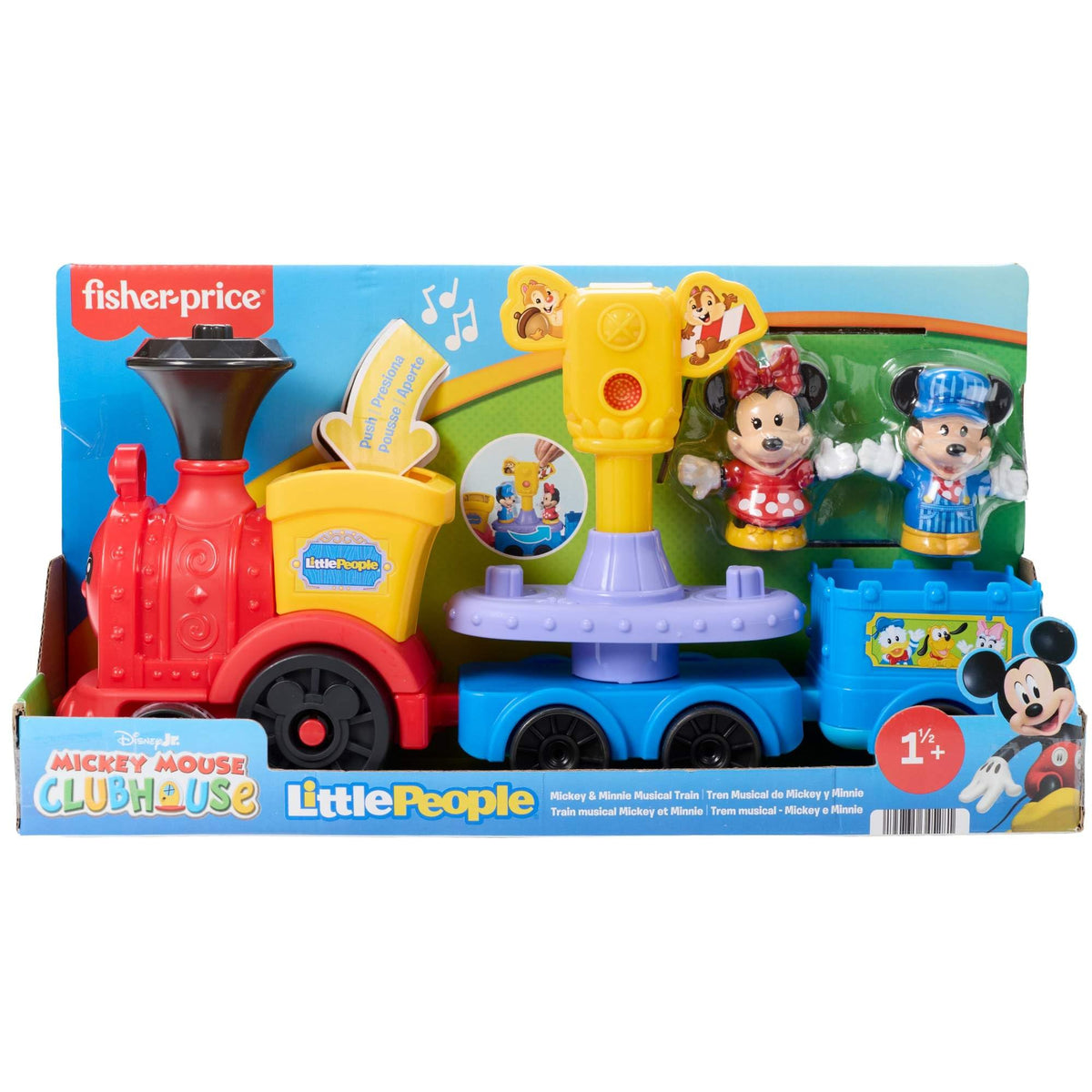 Fisher-Price Little People Disney Jr train invites toddler journeys.