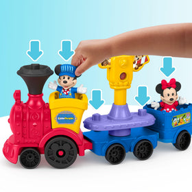 Fisher-Price Little People Disney Jr passenger seats spin for hands-on play.
