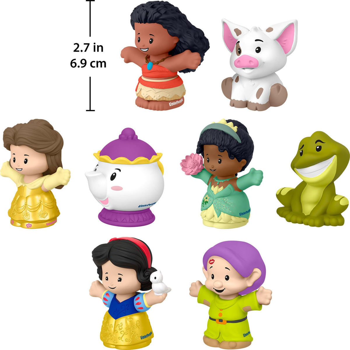 Fisher-Price Little People Disney Princess Story Duos Snow White and Dopey spark playful storytelling.