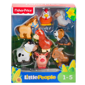 Fisher-Price Little People farm dog figure for companionship play and storytelling.
