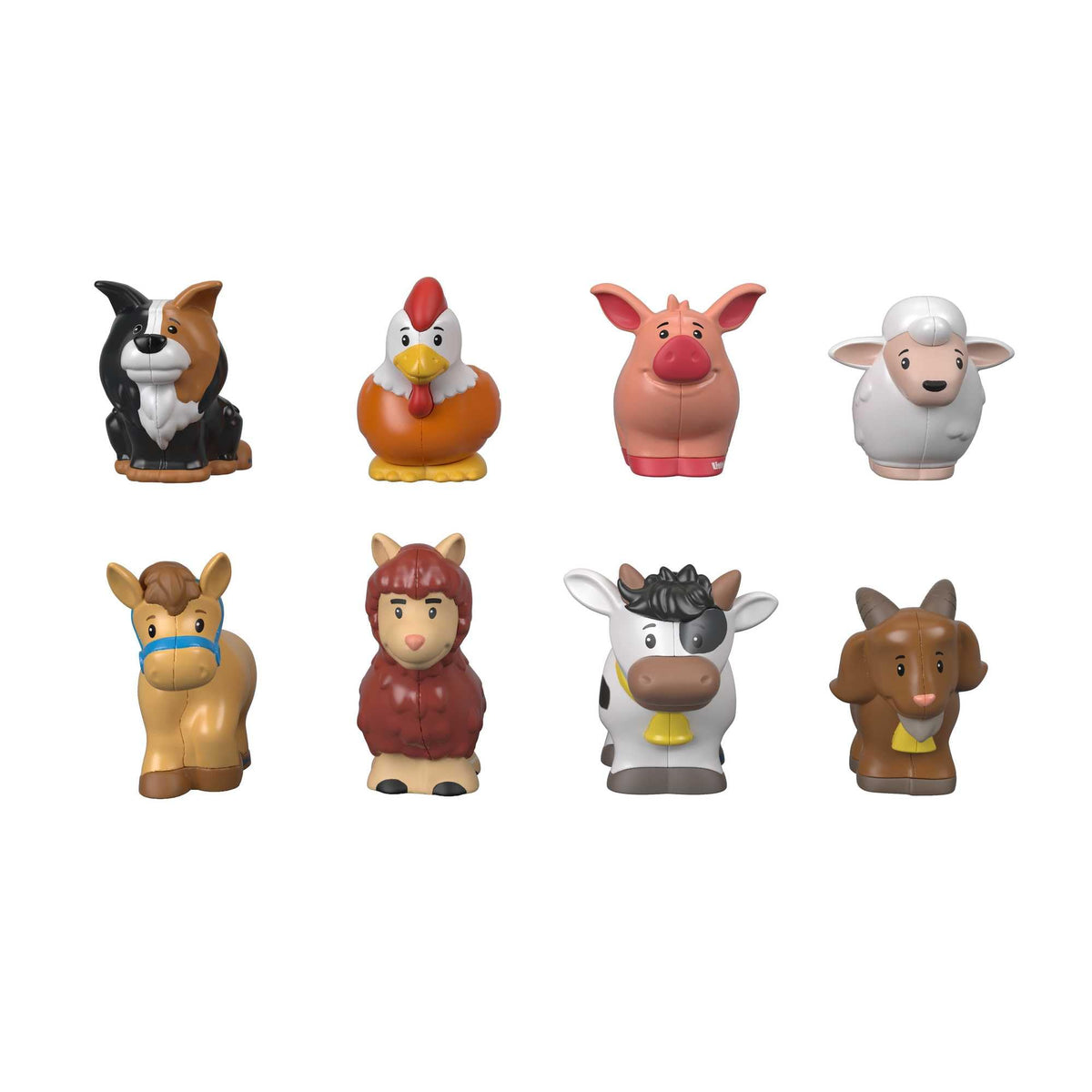 Fisher-Price Little People farm goat figure for interactive play and fine motor practice.