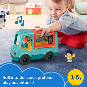 Food truck dining-area flip-out by Fisher-Price Little People for storytelling