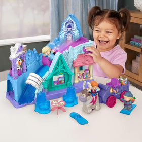 Fisher-Price Little People Elsa figure promotes storytelling and fine motor skills