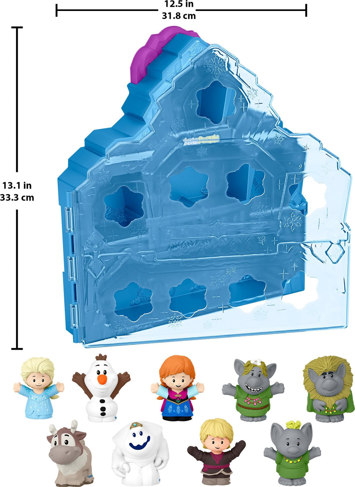 Fisher-Price Little People Frozen playset rooms highlight character specific spaces for narrative play