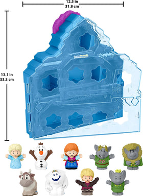 Fisher-Price Little People Frozen playset rooms highlight character specific spaces for narrative play