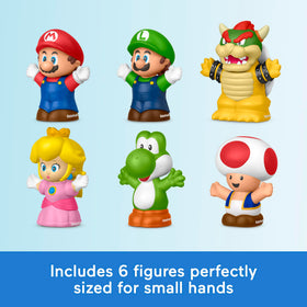 Fisher-Price Little People My Mario Princess Peach figure encourages storytelling adventures.