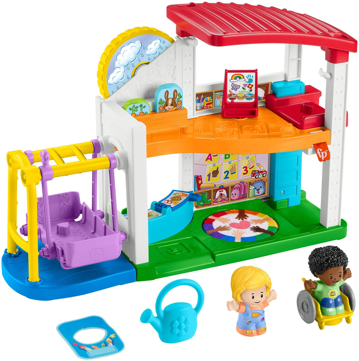 Fisher-Price Little People Play for All School art room sparks creativity.