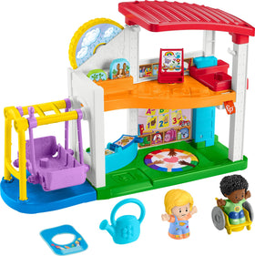 Fisher-Price Little People Play for All School side view for imaginative classroom play.