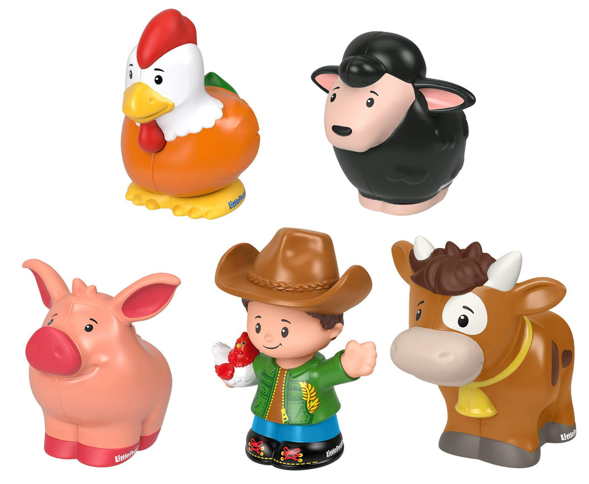 Fisher-Price Little People sheep figure enhances nurturing play and cooperative storytelling.