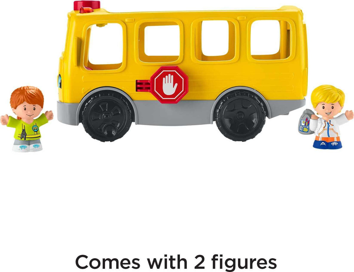 Fisher-Price Little People Sit with Me School Bus includes two figures for shared journeys.