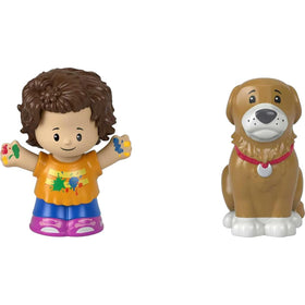 Fisher-Price Little People student and dog figures support early social play