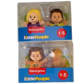 Fisher-Price Little People figures with varied hair styles for diverse pretend play