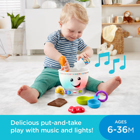Fisher-Price six-piece pretend food set supports fine motor exploration