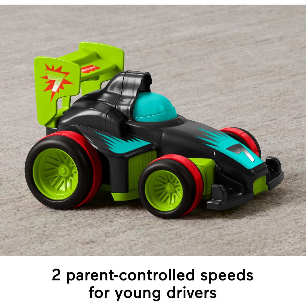 Fisher-Price My Easy RC Car child driving demonstrates early dexterity and confidence
