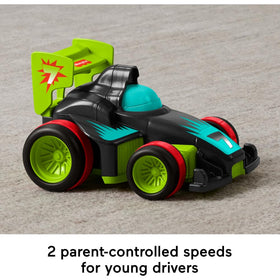 Fisher-Price My Easy RC Car child driving demonstrates early dexterity and confidence