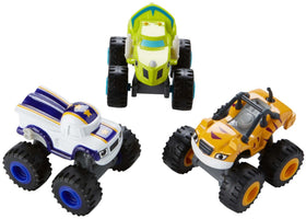 Fisher-Price Nickelodeon Blaze 3-pack box—gift-ready packaging for imaginative play.