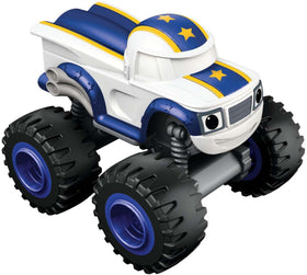 Fisher-Price Nickelodeon Stripes truck—front view, eye-catching finish for display.