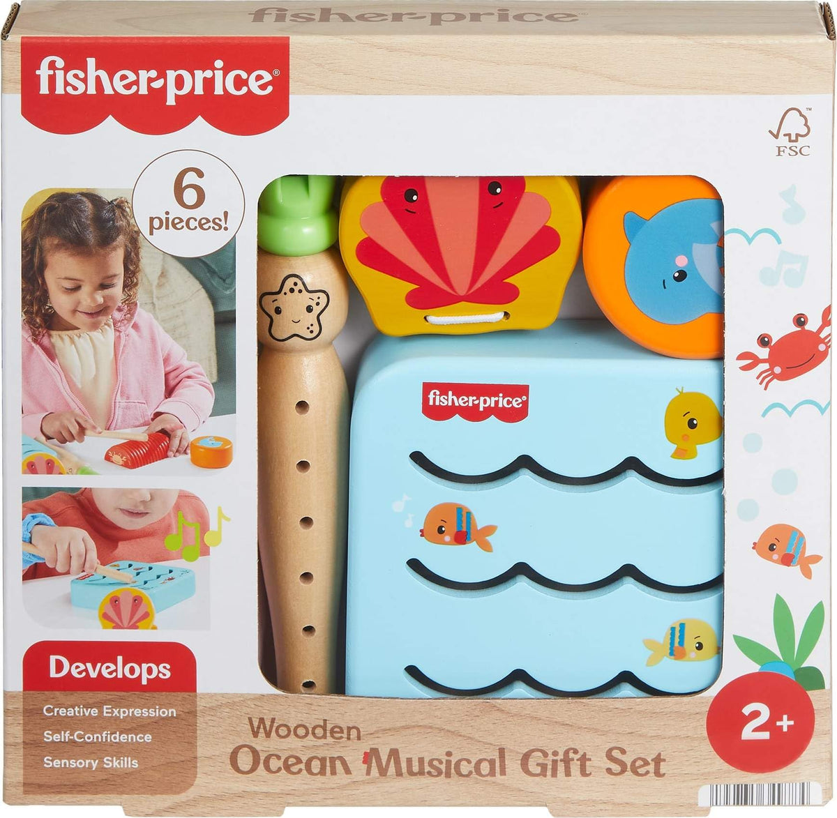Fisher-Price Ocean mallet enables varied instrument play.
