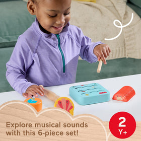 Fisher-Price Ocean shaker adds bright sounds to music time.