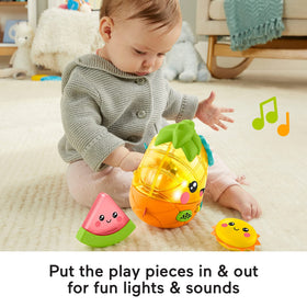 Fisher-Price Paradise Pals buttons activate tropical tunes for sensory exploration.
