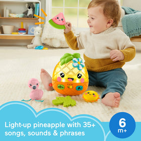 Fisher-Price Paradise Pals island pals engage baby in cause-and-effect play.