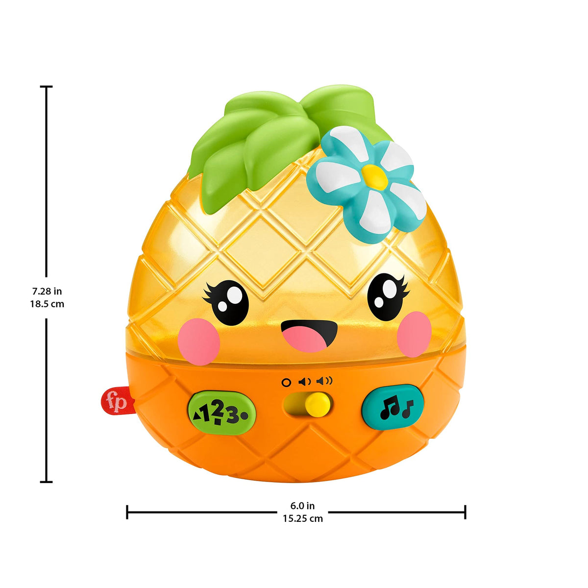 Fisher-Price Paradise Pals watermelon rattle adds gentle sound cues.