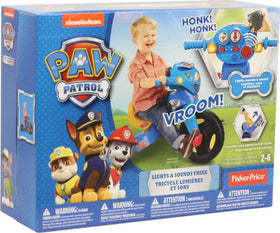 Fisher-Price PAW Patrol Trike slip-resistant pedals provide secure pedaling.