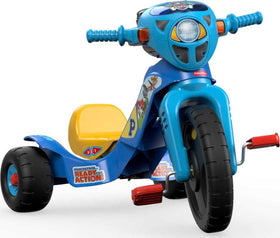 Fisher-Price PAW Patrol Trike secret storage compartment keeps small treasures handy.