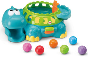 Fisher-Price Poppity Pop Dino playtime scene on the floor with ball popper