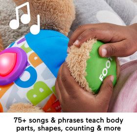 Fisher-Price Puppy offers 75+ songs and phrases to support language moments.