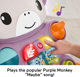 Fisher-Price Monkey Walker plays the Maybe song to delight infants.