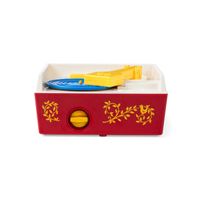 Fisher-Price record on turntable ready to play.