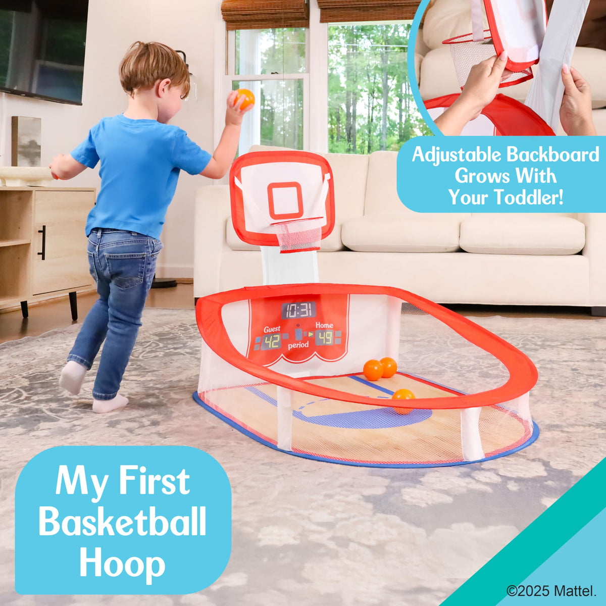 Fisher-Price soft air-filled balls ensure gentle indoor play