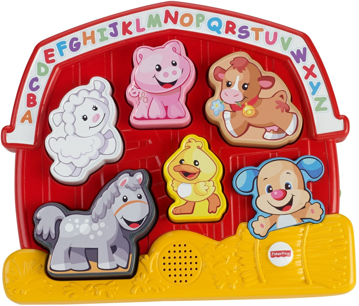 Fisher-Price Laugh & Learn farm puzzle with toddler-friendly shape sorting for early learning