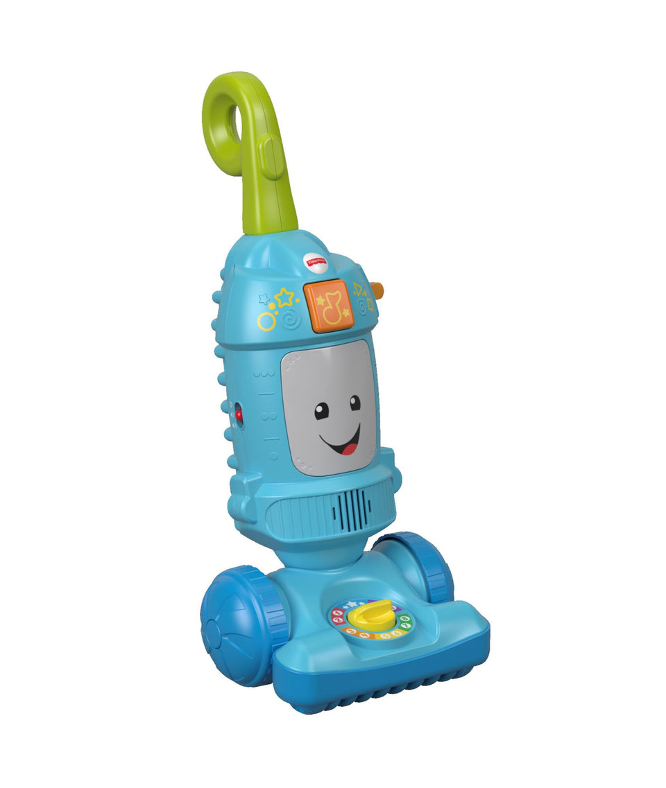 Fisher-Price Laugh & Learn vacuum push toy with lights teaching colors and counting.