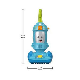 Fisher-Price Laugh & Learn vacuum push toy provides music and light interaction for engagement.