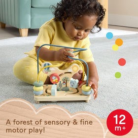 Fisher-Price wooden beads are easy for small hands to grasp and move.