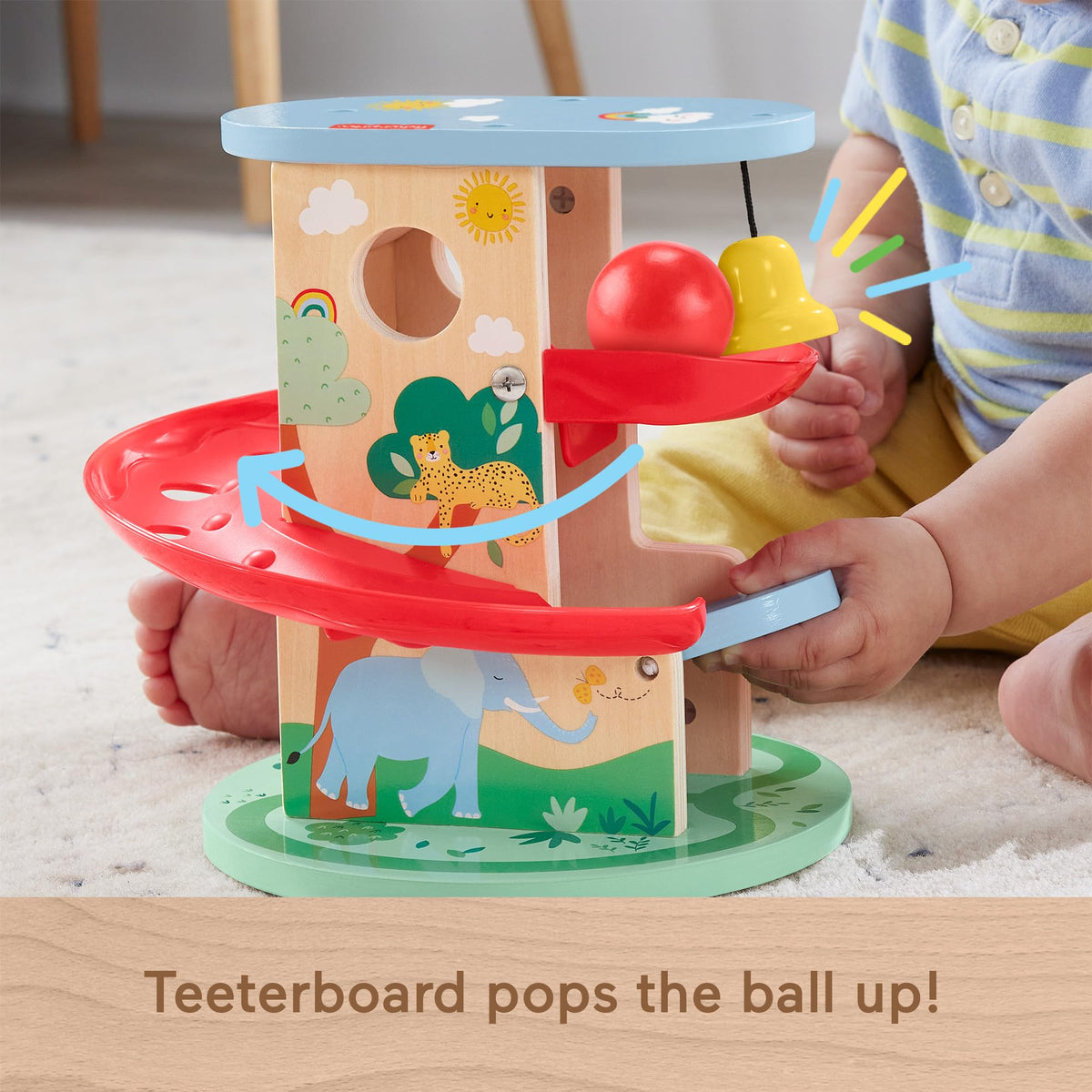 Close-up of non-toxic paints on wood for safe, colorful play.