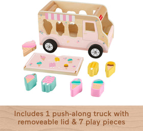 Fisher-Price wooden pieces sorter with 7 pieces for versatile play and sorting