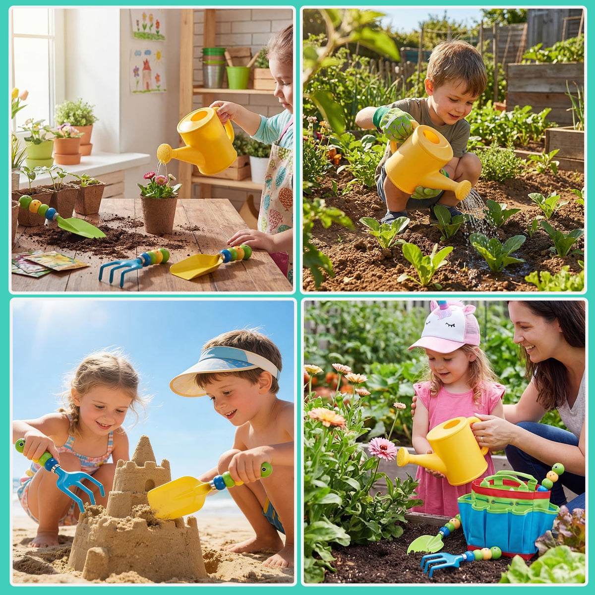 FITNATE kids planting session image shows family-friendly setup for shared garden time.